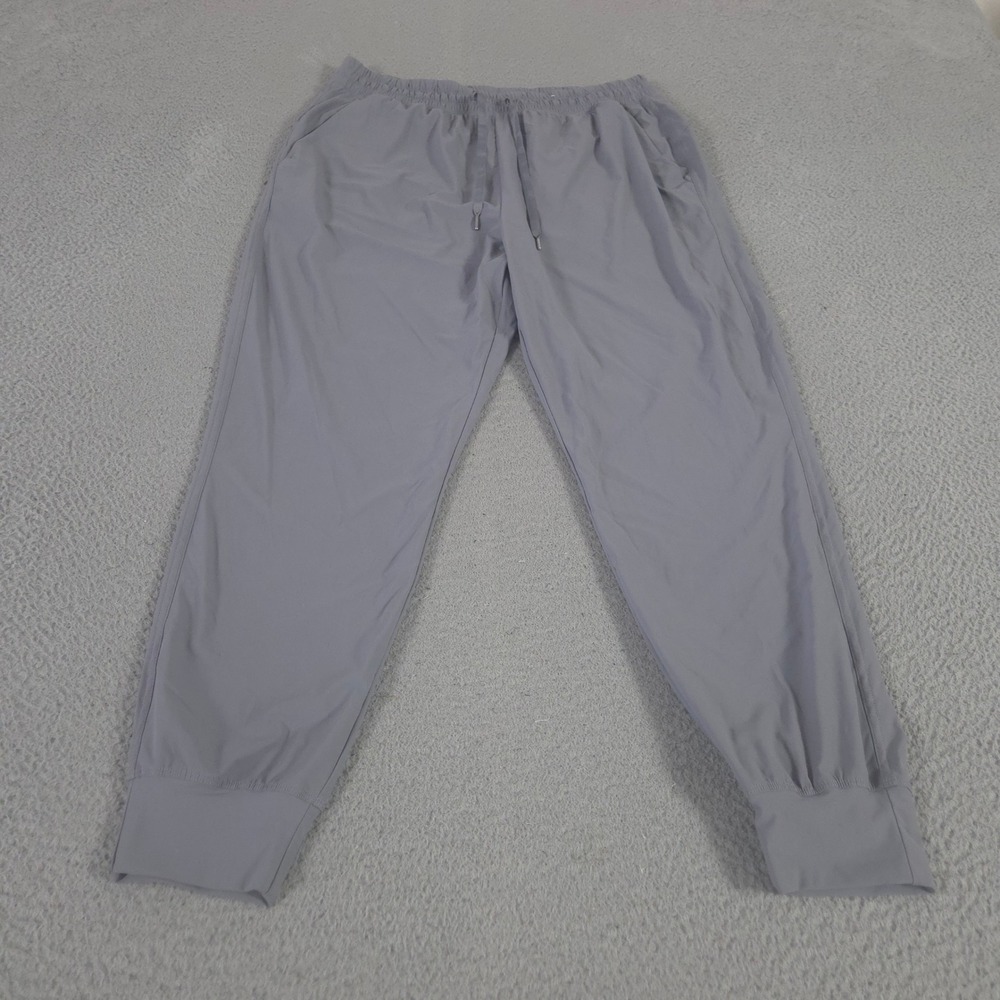 Old Navy Pants Womens Large Gray SleekTech Joggers High-Waist Go-Dry Activewear